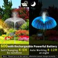 Ground Lighting 1-pieces Solar Fiber Optic Jellyfish Lamp Double Layer Jellyfish Lamp Garden Decoration Lamp. 
