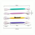 Fondant Cake Pastry Carving Tool Decorating Modelling Tools Cutter, Embosser 4 Pcs Set With 8 Different Design In Total. 