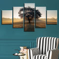 Unframed Wall Art Tree Oil Painting Canvas 5pcs Modern Picture Wall Art Decoration Home Wall Decor Pine. 