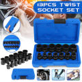 Topec 25Pcs Screw Extractor Set, Hex Head Multi-Spline Easy Out Bolt Extractor Set, Premium High Carbon Steel Rounded Bolt Remove. 