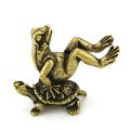 Mini Statue Frog Turtle Figurine Brass Miniature Solid Sculpture Desk Decor Animal Table Pendant Decoration Animal Ornaments. 