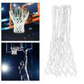 2xDurable Basketball Hoop Net Heavy Duty Night Glow 12-Loop Mesh White. 