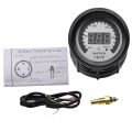 holder】 40-140℃ 2 In 1 Voltmeter Water Temperature Gauge Racing Digital Water Temp Meter Sensor with Joint Sensor Hose. 