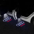 2pcs Car Door LED Welcome Light Auto Badge Laser Projector Decoration Accessorie for Audi A3 A5 A4L A6L A7 A8L Q3 Q5 Q7 SLINE RS. 