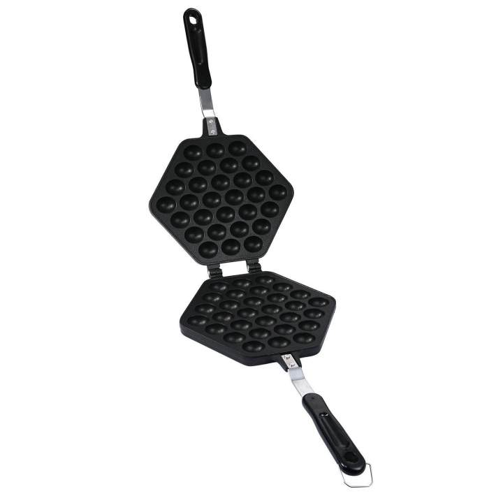 Egg Waffle PanNonStick Grill Egg Cake Pan Egg Puff Waffle Maker Double