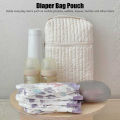 Diaper Bag Organizing Pouch Exquisite Portable Handheld Large Capacity Cotton Diaper Storage Bag Pouch X. 