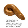 Realistic Turd 6-Shape Design Realistic Disgusting Fake Turd. 