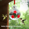 Sinoster Lightweight Hummingbird Feeder Beautiful Hanging Hummingbird Feeder with 3 Flower Ports for Garden Decor Clear Outdoor Water Dispenser for Tube Design Hummingbird Feeder. 