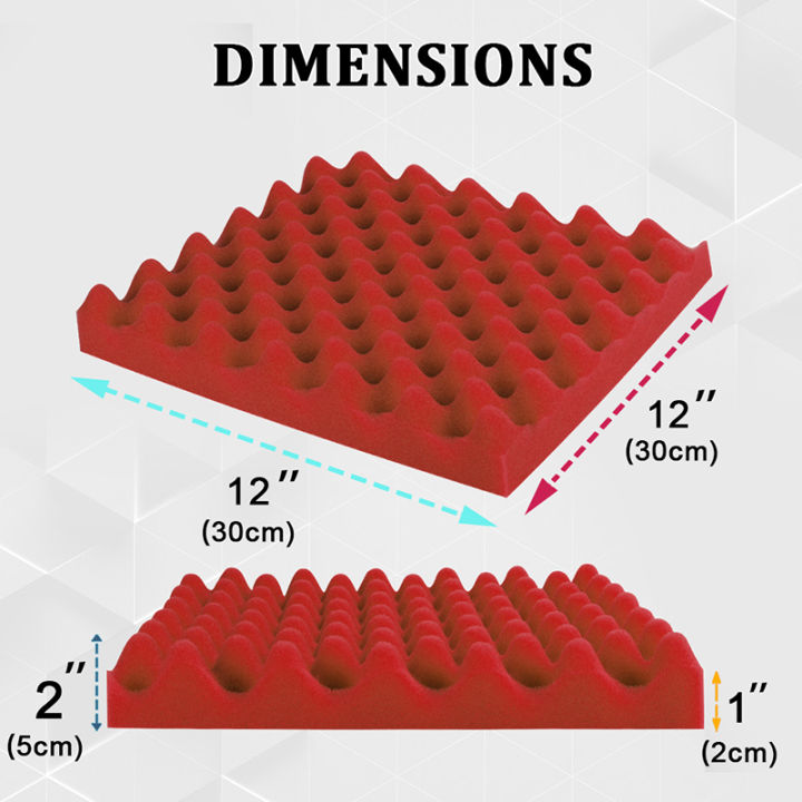 Foam%20For%20Wall%20Soundproofing%206/12/24pcs%20Egg%20Crate%20Panels%20Acoustic%20Foam%20Sound%20Proof%20Wall%20Tiles%20Home%20Recoding%20Studio%20Wall%20-%20Image%203