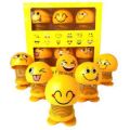 Cute Emoji Mini Shaking Funny Smile Face Springs Dancing Toys Pack of 6. 