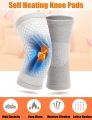 2 Pcs/ 1 Pair Wormwood Self Heating Knee Pads Knee Pads Leg Warmer Joints Rheumatoid Joint Pain Improve Blood Circulation Pads. 