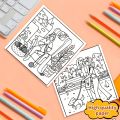 Bestie Moments Coloring Book for Adults & Teens - Cute Girl Scenes with Cats, Flowers & Friendship Activities Friends. 