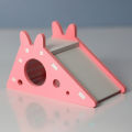 Hamster Hideout Cute Exercise Toy Wooden Hamster House with Ladder Slide. 