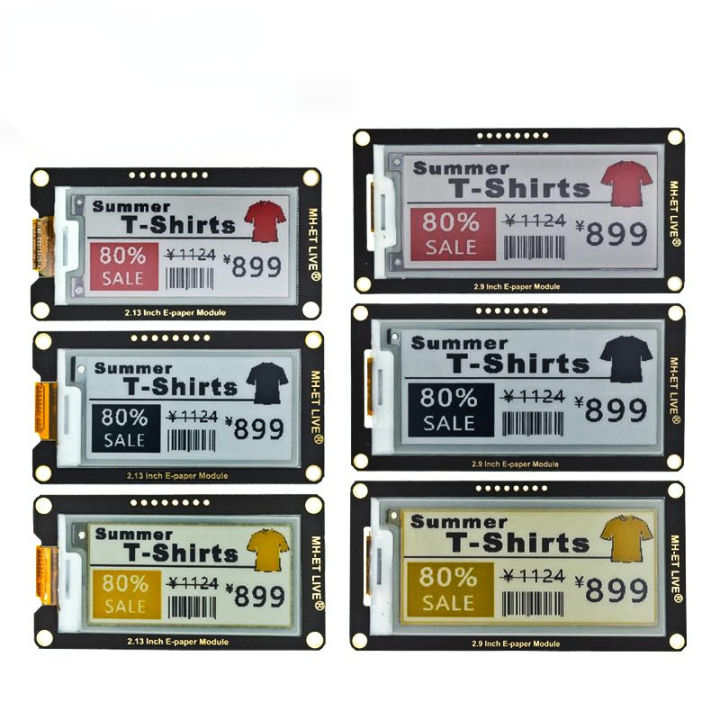 2.13"; 2.13 / 2.9"; 2.9 Inch Epaper Module E-paper E-Ink EInk Display Screen SPI Support For Arduino UNO STM32 Raspberry PI ESP3