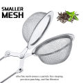 6Pcs Tea Infuser Loose Leaf Tea Snap Ball Tea Strainer Spoon Stainless Steel Tea Filter Steeper with Handle. 