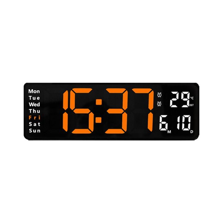 13%20Inch%20Large%20Wall%20Clock%20Remote%20Control%20Memory%20Electronic%20Clock%20Date%20Week%20Temperature%20Display%20Bedside%20Clock%2010%20Level%20Brightness%20LED%20Digital%20Clock%20-%20Image%207