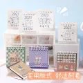 2023 Cute Mini Small Desk Calendar Cartoon Student Notes Memo Self-Discipline Clock-In Desktop Orna. 