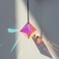 Handcrafted  Prism Window Ornament Sparkling Faceted Suncatcher Glass  Colorful Rainbow Maker for Garden Accessory Home Decorating Light Catching Gift Item Sunlight Dispersion. 