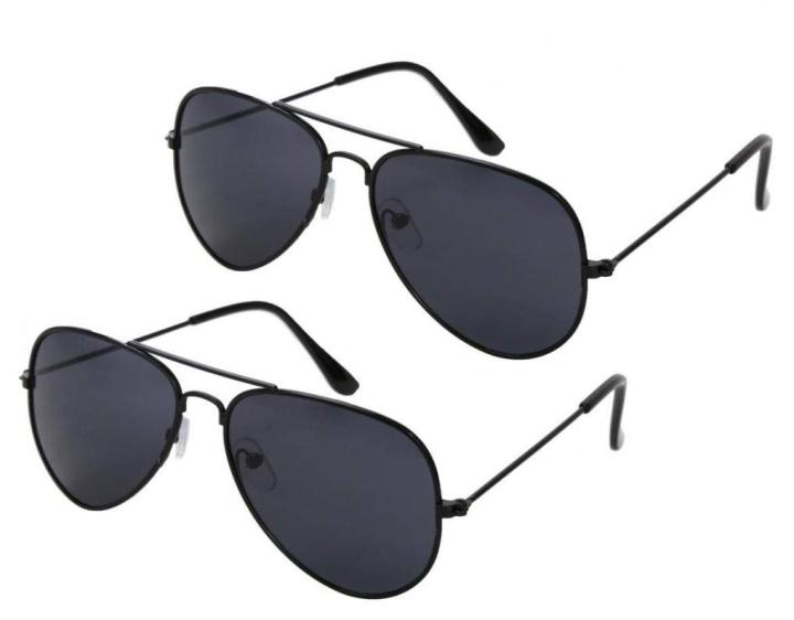 Men's%20Polarized%20Aviator%20UV400%20Black%20Sunglasses%20With%20Free%20Pouch%20-%20Image%203