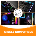 LKPCIGCXM M5 Light Strip ARGB Neon Computer Case Decoration Led Strip 5V 3PIN Light Header AURA 550mm. 