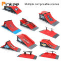 Skateboard Ramp Parts for Tech Decks Fingerboard Finger skateboard Parks Gift For Kids. 