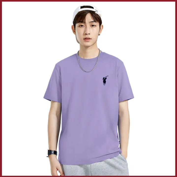 WHPOLOSPORTS%20Men's%20and%20Women's%20Casual%20Couple's%20Summer%20Solid%20Color%20Simple%20Cotton%20Short%20Sleeve%20Thin%20T%20T-shirt%20-%20Image%203