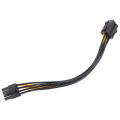 6-Pin To 8-Pin PCI-E Power Converter Extension Cable For Video Card Graphics Adapter Cable Powered Adapter. 