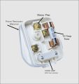 Sunco 13amp Fused Plug Top BS 1363 White Square Pin Plug Type G. 