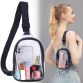 Waterproof Chest Bag Shoulder Bag For Sports Chest Hanger Shoulder Bag Mini Transparent Messenger Bag Waterproof Transparent Chest Bag. 
