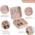 PU Leather Portable Jewelry Storage Box -Mini Jewelry Accessory Storage Organizer, Display Storage Box for Earrings Necklace Rings. 