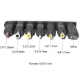 8 in 1 Universal 5V DC Jack Charging Cable Power Cord USB to DC Power Cable Connectors Adapter for Router Mini Fan Speaker. 