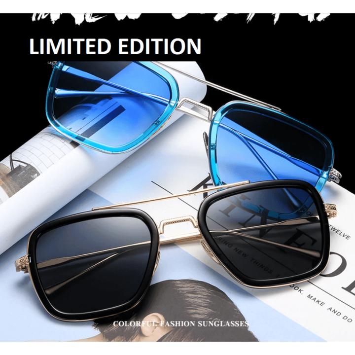 EsoGoal Iron man Glasses Endgame Tony Stark Square Sunglasses