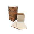【1pcs 160mm】 Wood Wooden Squares Cutout Tiles, Natural Rustic Wood for Home Decoration, DIY. 