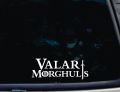 【Exclusive Offer】Valar Morghulis - 8" x 3" die cut vinyl decal for windows,tool boxes, laptops, noteBook - virtually any hard, smooth sur. 