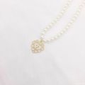 【Special offer】Vintage Girl's Court Hollow Love Cross Pendant Pearl Necklace Chockr Clavicle Chain Necklace Women. 