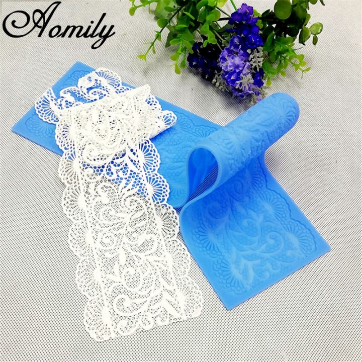Aomily%2040*10cm%20Lace%20Flower%20Wedding%20Cake%20Silicone%20Lace%20Fondant%20Mold%20Easy%20Demoulding%20Mousse%20Sugar%20Craft%20Icing%20Mat%20Pad%20Pastry%20Tool%20-%20Image%204