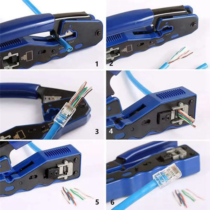 Network%20Lan%20Cable%20Tester%20RJ45%20Crimp%20Tool%20Pass%20Through%20Modular%20CAT6%20Cat5E%20Cat5%20Crimping%20Kit%20150PCS%20Through%20Connectors%20-%20Image%205