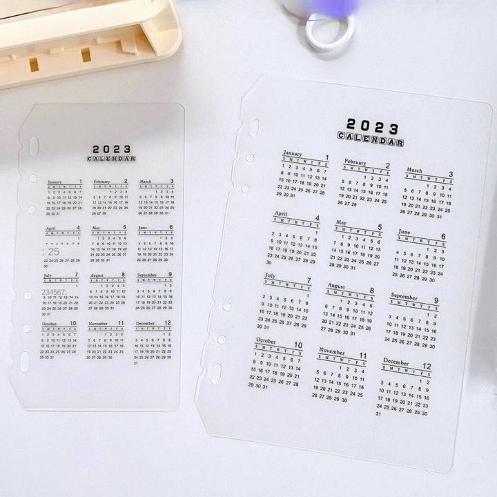 %E3%80%90ZOSR%E3%80%91LG01I9%20A5/A6%20Useful%20Office%20School%20Refillable%20Plastic%20Calendar%20Loose-leaf%20Ring%20Binder%20Index%20Divider%20Notepad%20Inner%20Paper%20Notebook%20Paging%20Separator%20-%20Image%204