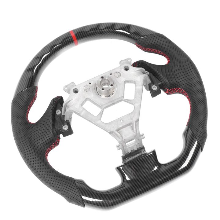 Real Carbon Fiber Steering Wheel Cover Trims For Dodge Challenger Charger 2015 Exterior Car - View #10