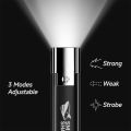 Super Bright Smile Shark LED Flashlight USB Rechargeable 18650 Battery Led Torch for Night Riding Camping Hunting Indoor Flash Light Portable Strong Light Long-range Small Rechargeable Lamp Power Bank Multi-Function Tent Camping Torch. 