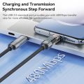Toocki 100W Transparent USB C To Type C Cable PD Fast Charge USB C to USB C Display Cable For Macbook Xiaomi Samsung Poco Realme. 