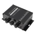 Power Amplifier Audio Karaoke Home Theater Amplifier 2 Channel Class D Amplifier USB/SD AUX Input. 