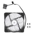LED White LED 120mm Fan PC 12CM Casing. 