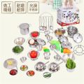 Children Mini Cookware Pot Pan Kids Pretend Cook Play Simulation Kitchen Utensils Toys Set Gift. 