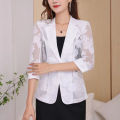 Small Suit Jacket for Women Spring and Summer All-Match High-Grade Top-Selling Product Fashion Western Style Top Grade 3/4 Sleeve Suit Sun Protection Shirt. 