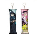 【HOT】 Anime Demon Slayer Kanroji Mitsuri Key Chain Cosplay Nezuko Rengoku Mini Dakimakura Pillow Case Hugging Body Keychain Gifts. 
