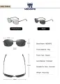 MENSPE Photochromic Sunglasses Foldable Men Women Polarized Chameleon Glasses Driving Goggles Anti-glare Sun Glasses Night Vision Lens UV Protection Chic Retro Sun glasses. 