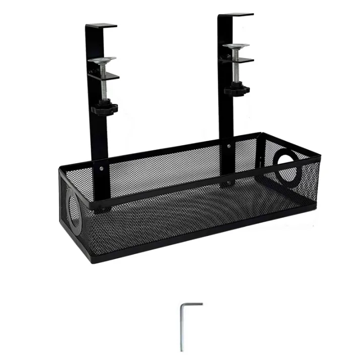 1%20Pcs%20Under%20Desk%20Cable%20Management%20Box%20Tray%20Under%20Table%20Cord%20Management%20Organizer%20Cable%20Tray%20-%20Image%202