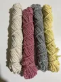 ST 4pcs Double Twisted Macrame Cord 3mm, Soft Unstained Cotton Rope DIY Craft Cotton Cord for Plant Hangers Knitting, Wall Hangers, Decorative Projects (1 PCs - 10 yards). 