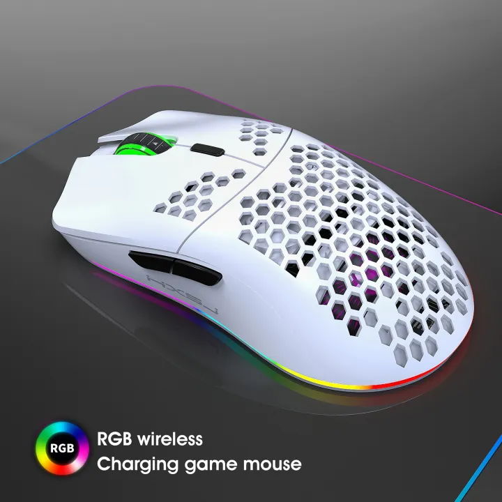 HXSJ%20T66%20RGB%202.4G%20Wireless%20Gaming%20Mouse%20RGB%20Lighting%20Charging%20Mouse%20with%20Adjustable%20DPI%20Ergonomic%20Design%20for%20Desktop%20Laptop%20White%20-%20Image%205